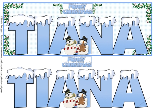 SNOW CAPPED NAMES - TIANA