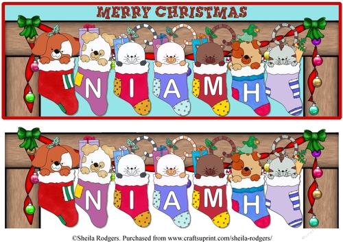 STOCKING PETS NAMES - NIAMH