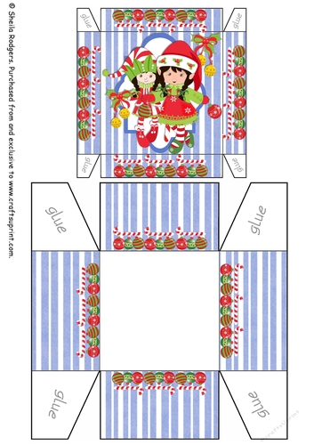 CHRISTMAS ELF GIRLS GIFT BOX