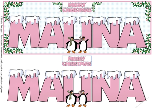 SNOW CAPPED NAMES - MALINA 2