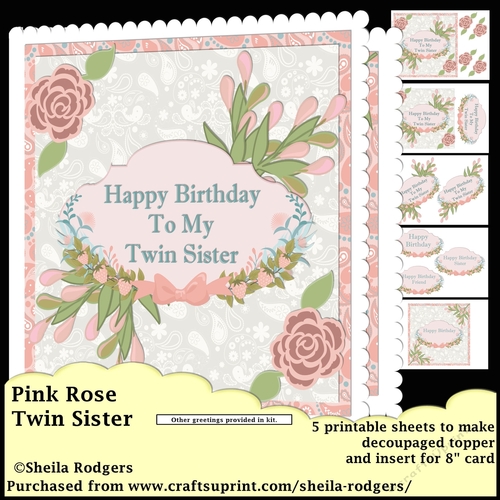 PINK ROSE TWIN SISTER