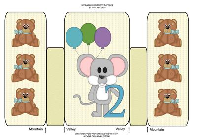 Boy Balloon Mouse Birthday Age 2