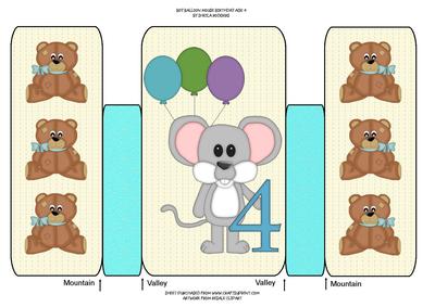 Boy Balloon Mouse Birthday Age 4