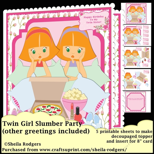 TWIN GIRL SLUMBER PARTY