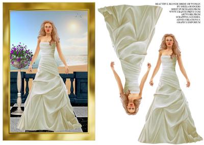 Beautiful Blonde Bride or Woman