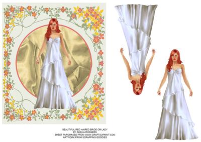 Beautiful Red Haired Bride or Lady