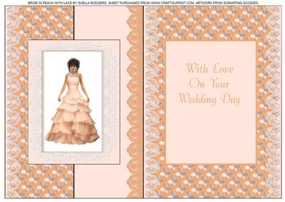 Bride in Peach with Lace
