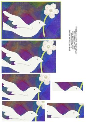 Dove with Flower Pyramid