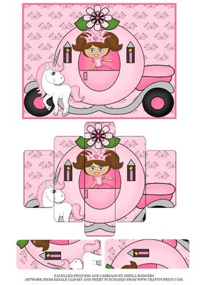 Panelled Princess and Carriage