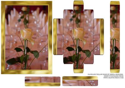 Panelled Yellow Rose