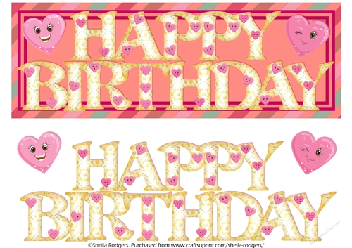 HEART EMOTICONS - HAPPY BIRTHDAY