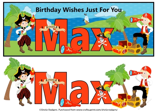 PIRATE NAME CARD - MAX