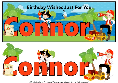 PIRATE NAME CARD - CONNOR