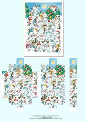 Panelled Polar Bears' Christmas Party