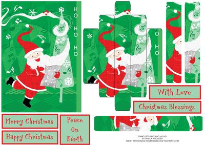 Panelled Santa Ho Ho Ho