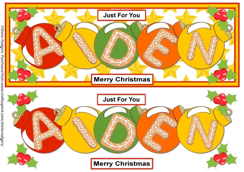 BAUBLE NAMES - AIDEN