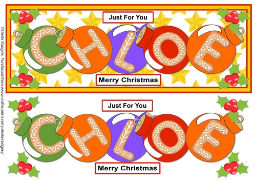 BAUBLE NAMES - CHLOE
