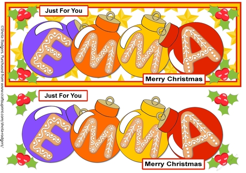 BAUBLE NAMES - EMMA