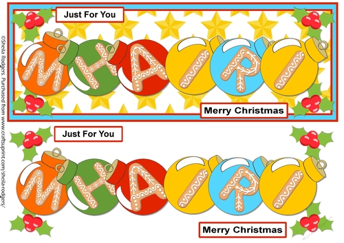 BAUBLE NAMES - MHAIRI