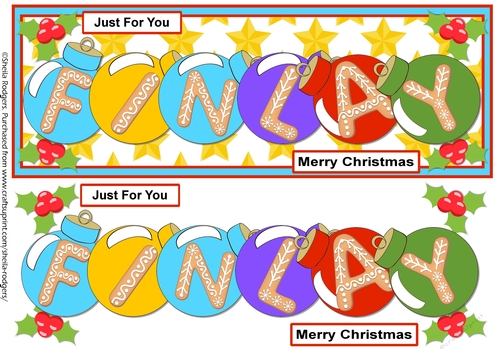 BAUBLE NAMES - FINLAY