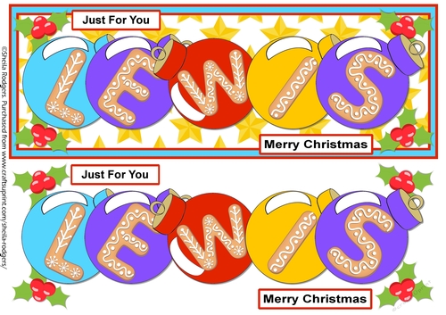 BAUBLE NAMES - LEWIS