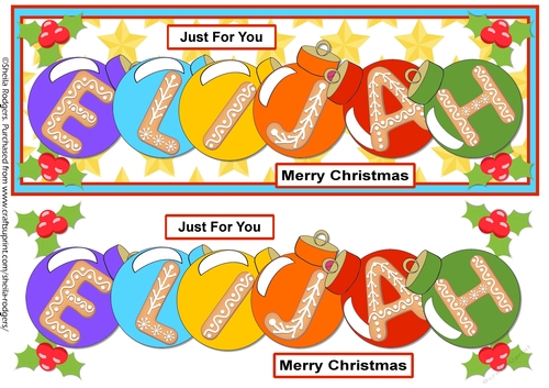 BAUBLE NAMES - ELIJAH