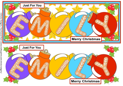 BAUBLE NAMES - EMILY