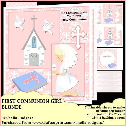 FIRST COMMUNION GIRL - BLONDE