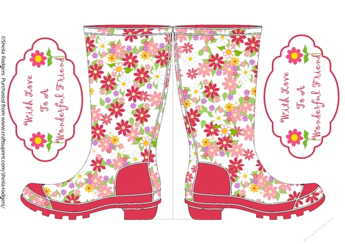 WELLIES - FLORAL 1