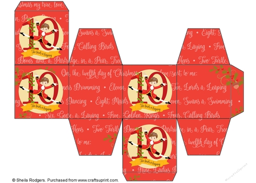 12 Days of Christmas - Day 10 Gift Box