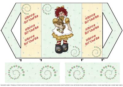 Raggedy Ann 1 Triangle Front Gatefold