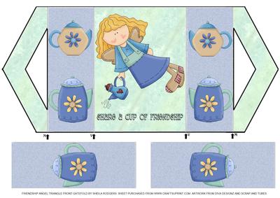 Friendship Angel Triangle Front Gatefold