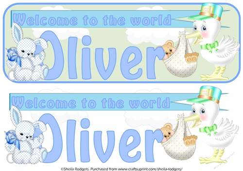 WELCOME BABY NAMES - OLIVER