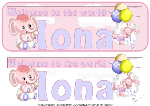 WELCOME BABY NAMES - IONA