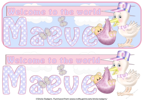 WELCOME BABY NAMES - MAEVE