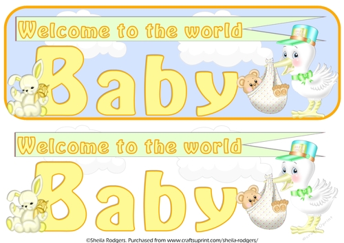 WELCOME BABY NAMES - BABY YELLOW