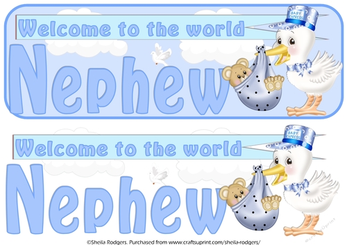 WELCOME BABY NAMES - NEPHEW