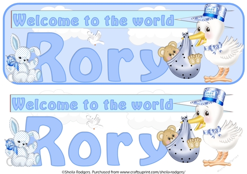 WELCOME BABY NAMES - RORY