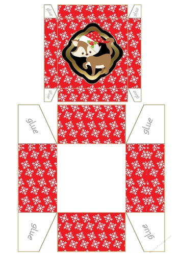Gift Box - Christmas Fox