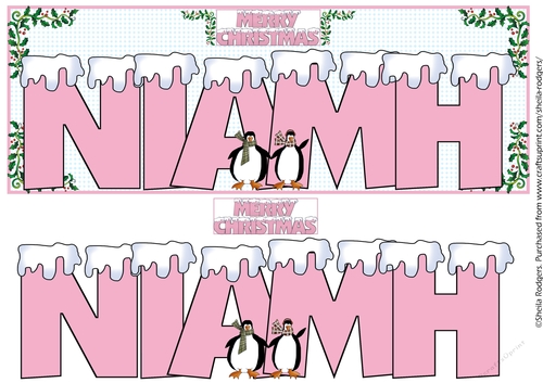 SNOW CAPPED NAMES - NIAMH PINK