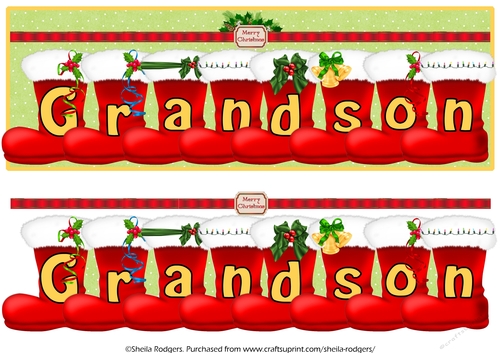 SANTA BOOTS - GRANDSON