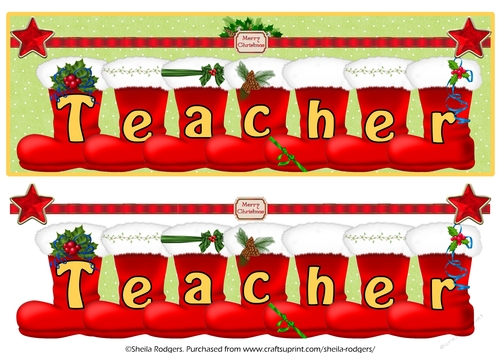 SANTA BOOTS - TEACHER