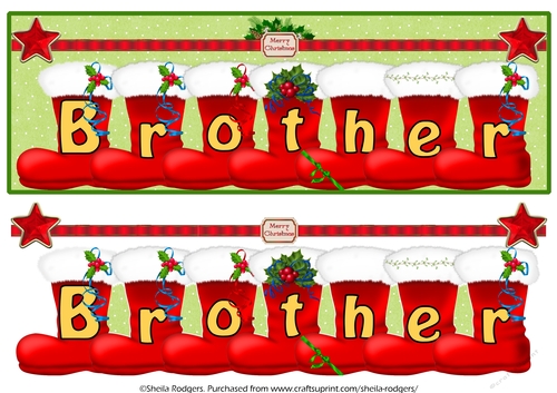SANTA BOOTS - BROTHER