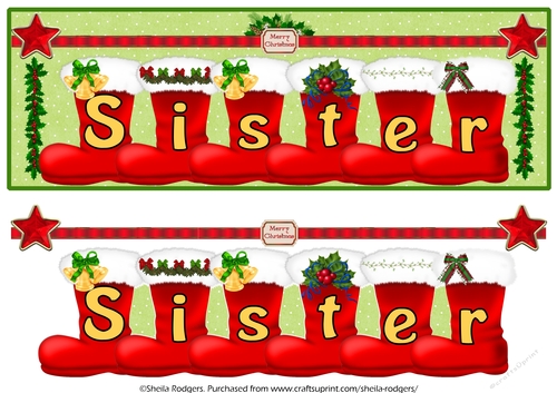 SANTA BOOTS - SISTER