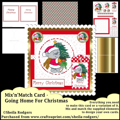 MixnMatch Card - Going Home For Christmas