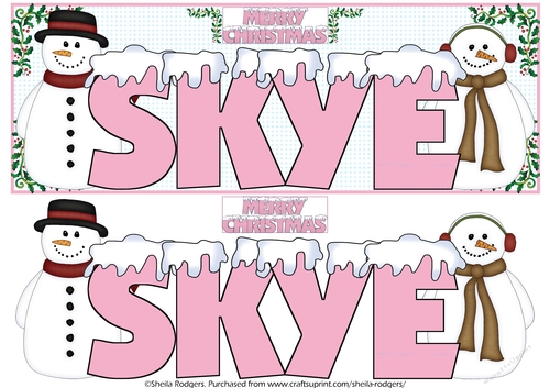 SNOW CAPPED NAMES - SKYE PINK