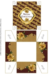 GIFT BOX - CHRISTMAS GOLDEN POINSETTIA