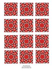 Red Tea Bag Tiles