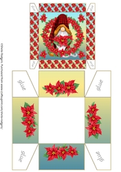 GIFT BOX - POINSETTIA GNOME 1
