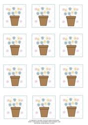 Flowerpot Tea Bag Tiles
